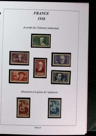 1900-1959 Collection en 2 classeurs, avec de bonnes valeur