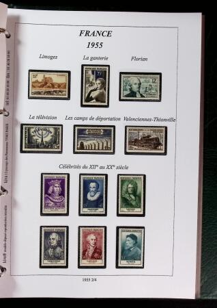 1900-1959 Collection en 2 classeurs, avec de bonnes valeur
