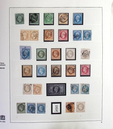 1849-1969 Collection de timbres de France en 3 albums