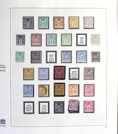 1849-1969 Collection de timbres de France en 3 albums