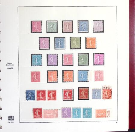 1849-1969 Collection de timbres de France en 3 albums