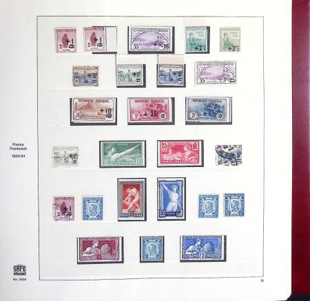 1849-1969 Collection de timbres de France en 3 albums
