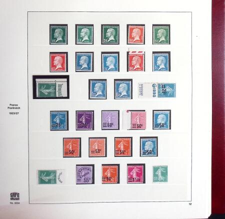 1849-1969 Collection de timbres de France en 3 albums