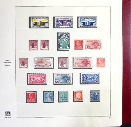1849-1969 Collection de timbres de France en 3 albums