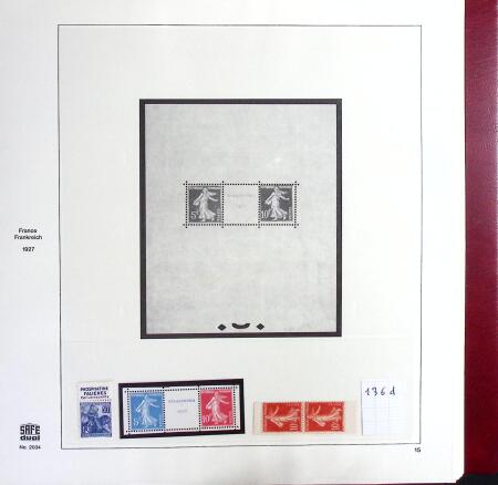1849-1969 Collection de timbres de France en 3 albums