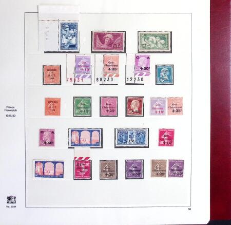 1849-1969 Collection de timbres de France en 3 albums