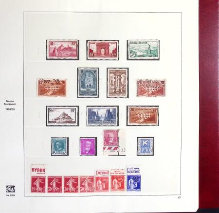 1849-1969 Collection de timbres de France en 3 albums