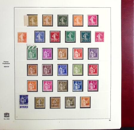 1849-1969 Collection de timbres de France en 3 albums