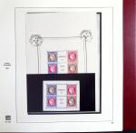 1849-1969 Collection de timbres de France en 3 albums