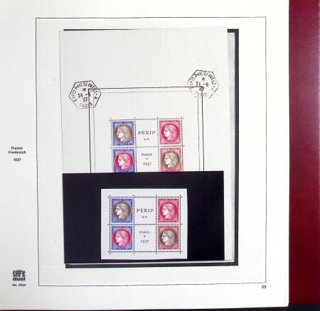 1849-1969 Collection de timbres de France en 3 albums