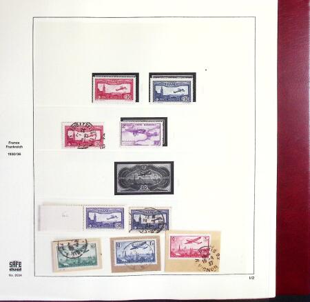 1849-1969 Collection de timbres de France en 3 albums