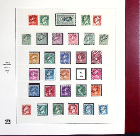 1849-1969 Collection de timbres de France en 3 albums