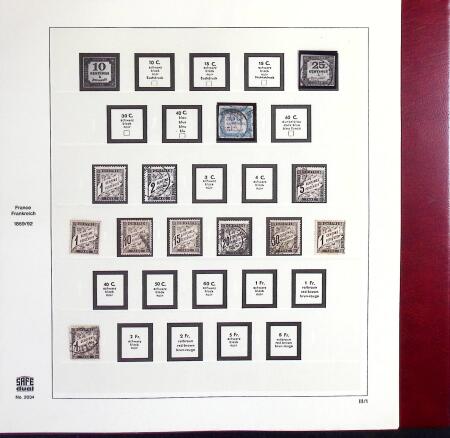 1849-1969 Collection de timbres de France en 3 albums