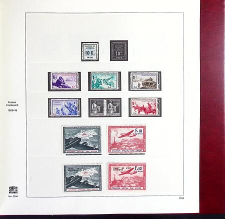1849-1969 Collection de timbres de France en 3 albums