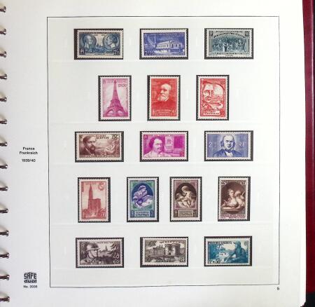 1849-1969 Collection de timbres de France en 3 albums