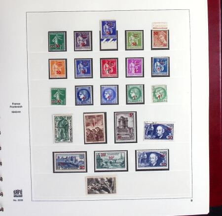 1849-1969 Collection de timbres de France en 3 albums