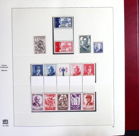 1849-1969 Collection de timbres de France en 3 albums