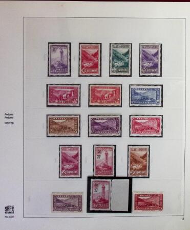 1931-2015 Collection de timbres neufs d'Andorre en