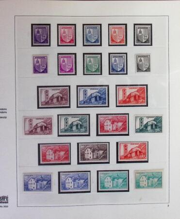 1931-2015 Collection de timbres neufs d'Andorre en