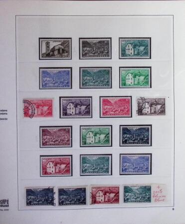 1931-2015 Collection de timbres neufs d'Andorre en