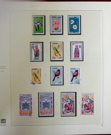 1931-2015 Collection de timbres neufs d'Andorre en