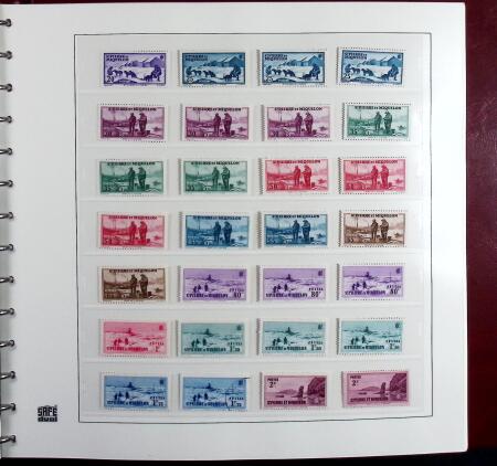 1880-2015 Collection de timbres neufs de SPM en 3 albums