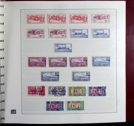 1880-2015 Collection de timbres neufs de SPM en 3 albums