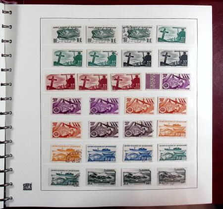 1880-2015 Collection de timbres neufs de SPM en 3 albums
