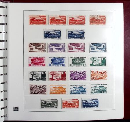 1880-2015 Collection de timbres neufs de SPM en 3 albums