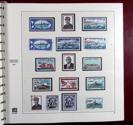 1880-2015 Collection de timbres neufs de SPM en 3 albums
