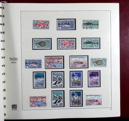 1880-2015 Collection de timbres neufs de SPM en 3 albums
