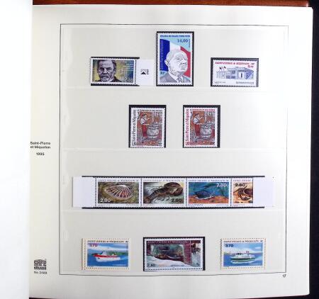1880-2015 Collection de timbres neufs de SPM en 3 albums