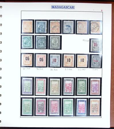 1891-1960 Belle collection des colonies Françaises