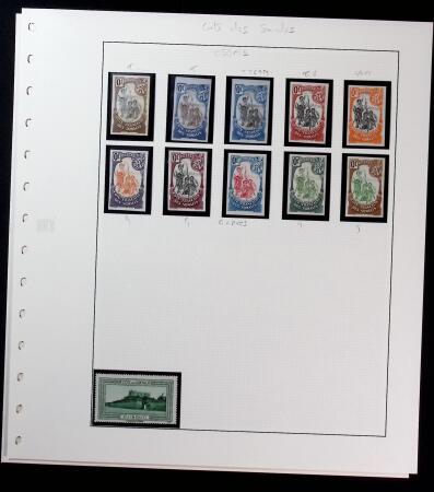 1892-1956 Collection des colonies française des Cote