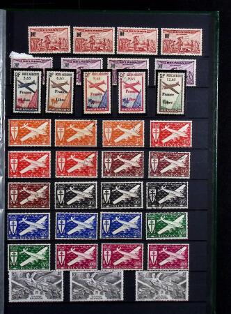 1885-1974 Collection de Réunion en 2 classeurs, menée