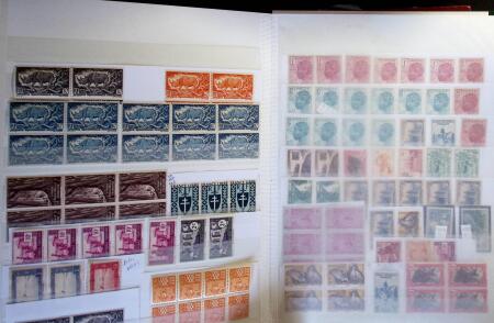 1855-1990 Mint & used all-world assembly in stockbooks