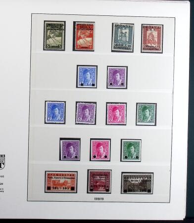 1918-1943 Mostly mint collection of Yugoslavia in Lindner