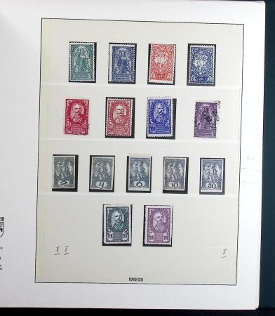 1918-1943 Mostly mint collection of Yugoslavia in Lindner