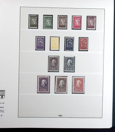 1918-1943 Mostly mint collection of Yugoslavia in Lindner