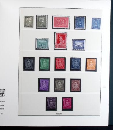 1918-1943 Mostly mint collection of Yugoslavia in Lindner