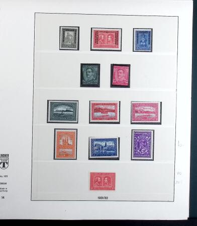 1918-1943 Mostly mint collection of Yugoslavia in Lindner