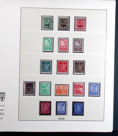 1918-1943 Mostly mint collection of Yugoslavia in Lindner