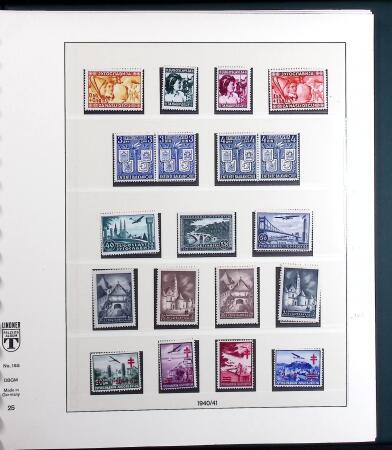 1918-1943 Mostly mint collection of Yugoslavia in Lindner