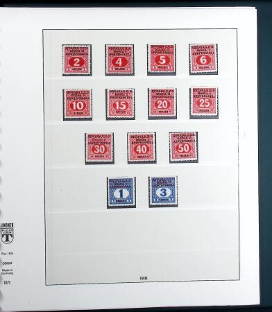 1918-1943 Mostly mint collection of Yugoslavia in Lindner