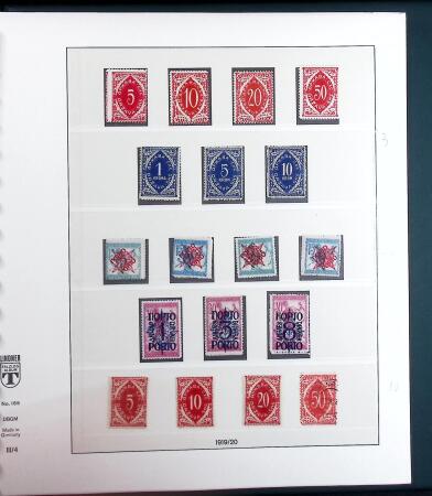 1918-1943 Mostly mint collection of Yugoslavia in Lindner