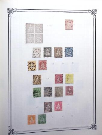 1854-1999, Mint and used collection of Switzerland