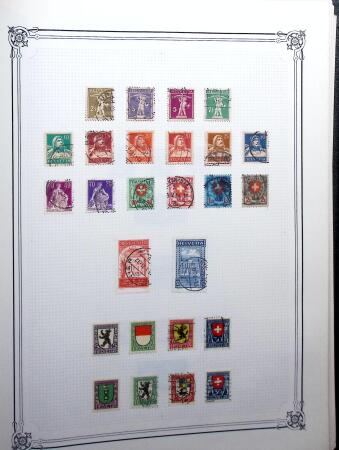 1854-1999, Mint and used collection of Switzerland