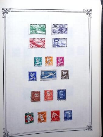 1854-1999, Mint and used collection of Switzerland