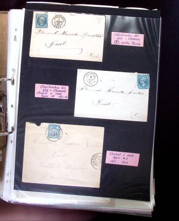 1770-1990 Collection de lettres avec Marques postales