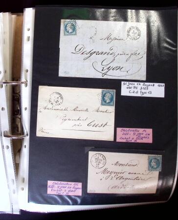 1770-1990 Collection de lettres avec Marques postales